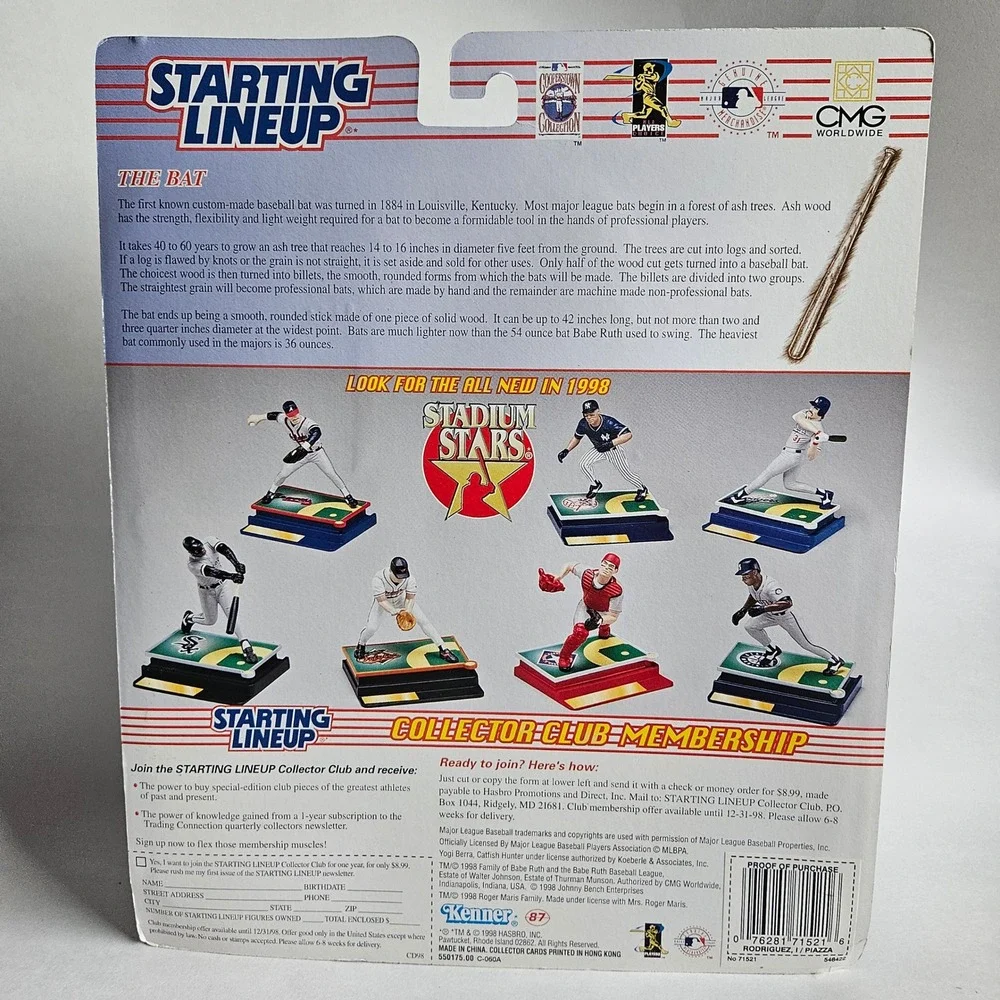 1998 Starting Lineup Classic Doubles Mike Piazza Ivan Rodriguez Kenner MLB New